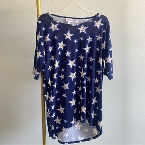 LulaRoe Hi Low Irma Star Print Tunic